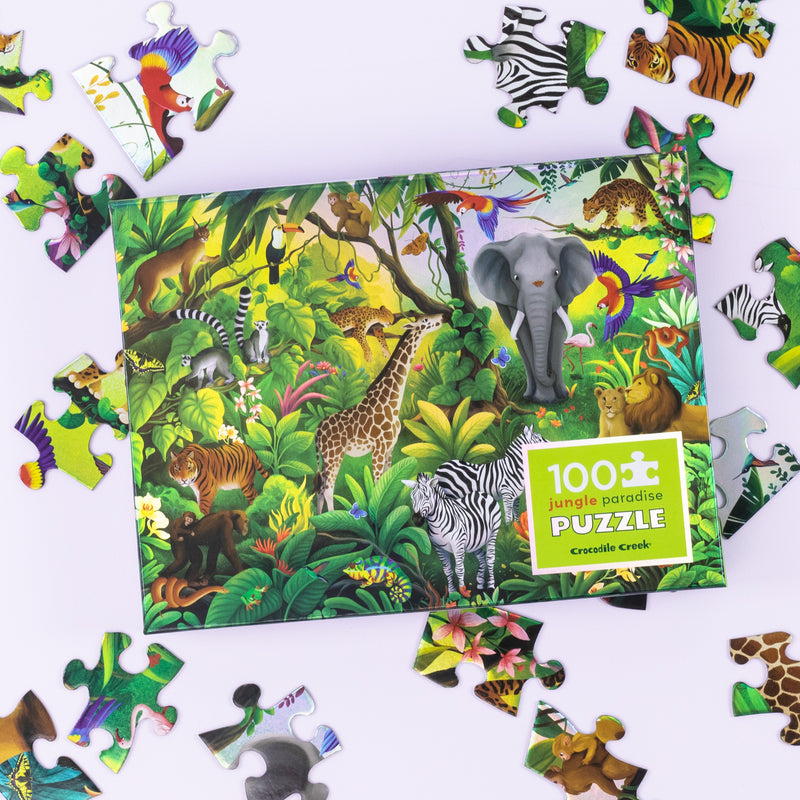 HOLOGRAPHIC PUZZLE 100 pc - Jungle Paradise