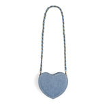 I HEART FRUIT DENIM SHOULDER BAG