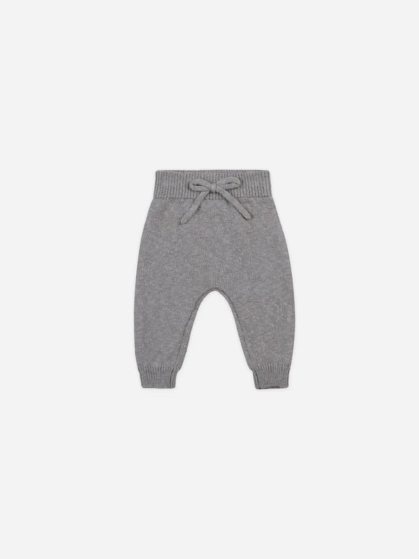 KNIT PANT - Heathered Lagoon