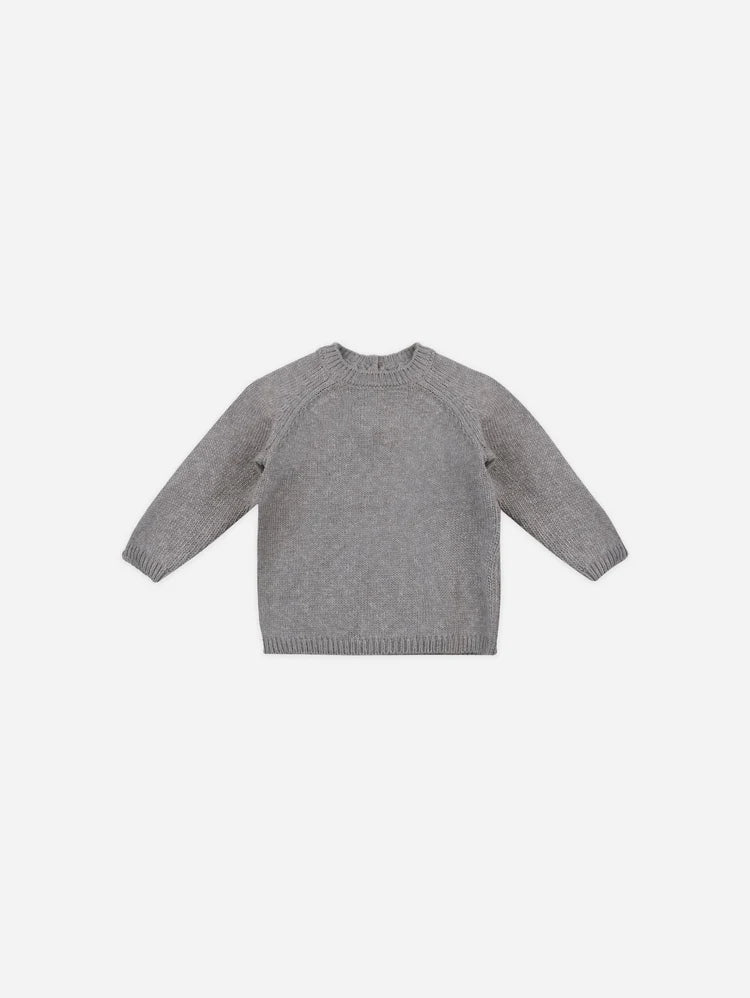 KNIT SWEATER - Heathered Lagoon