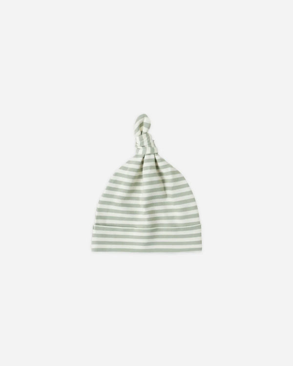 KNOTTED BABY HAT - Fern Stripe