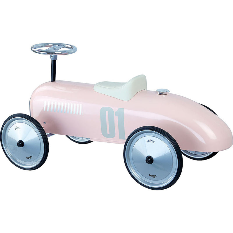 LIGHT PINK RIDE ON CLASSIC CAR