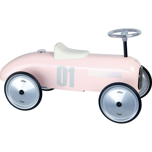 LIGHT PINK RIDE ON CLASSIC CAR