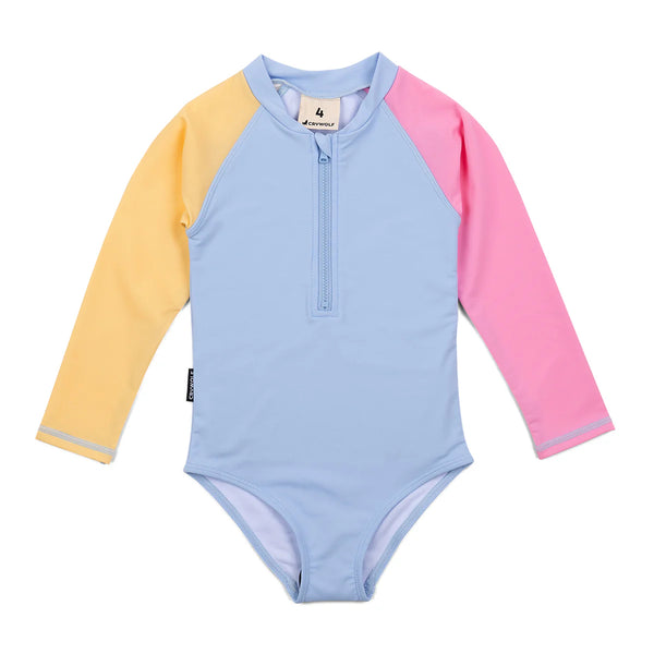 LONG SLEEVE SWIMSUIT Pop Colourblock