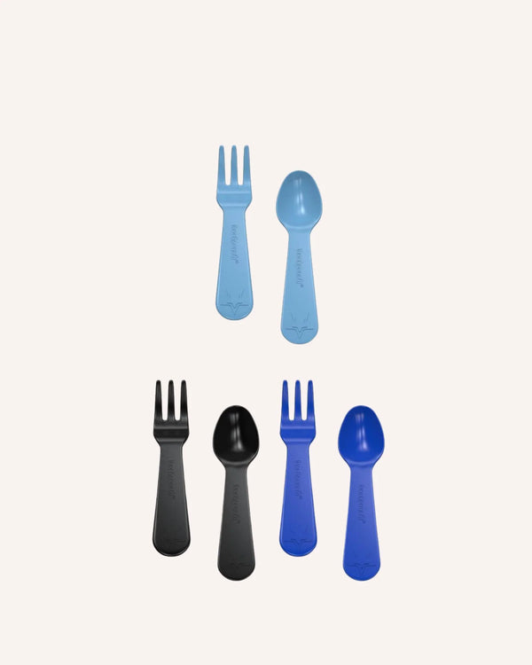 LUNCH PUNCH LUNCH BOX FORK AND SPOON SET - Blue
