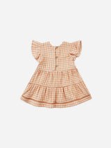 LILY DRESS - Melon Gingham