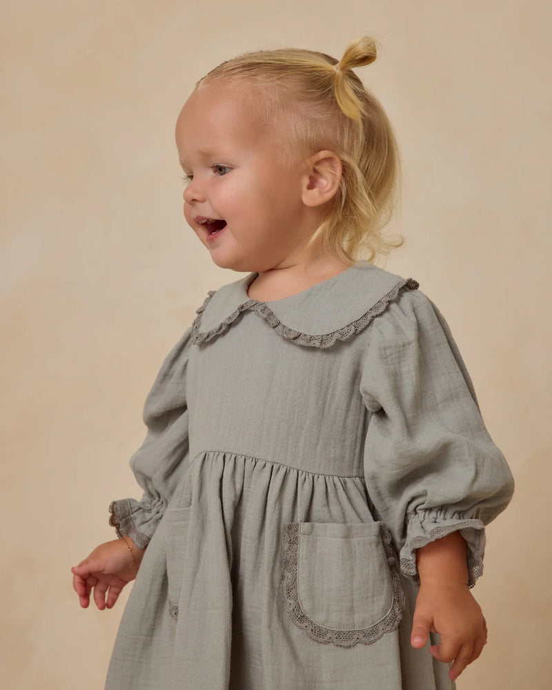MARISOL DRESS - Steel Blue
