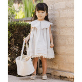 FLORENCE DRESS - Sage Stripe
