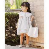 FLORENCE DRESS - Sage Stripe