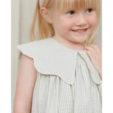 FLORENCE DRESS - Sage Stripe