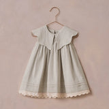 FLORENCE DRESS - Sage Stripe