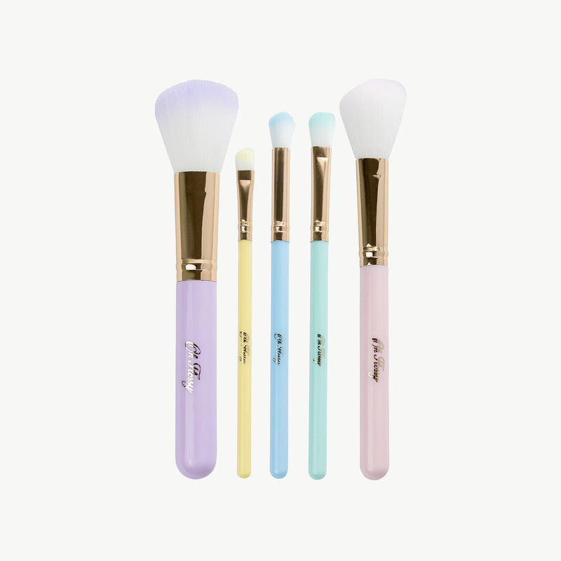 5-PIECE RAINBOW MAKEUP BRUSH SET