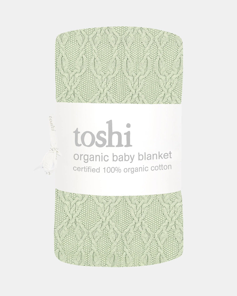 ORGANIC BLANKET BOWIE - Matcha