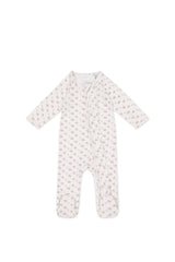 ORGANIC COTTON MELANIE ONEPIECE - Rose Floral Pink