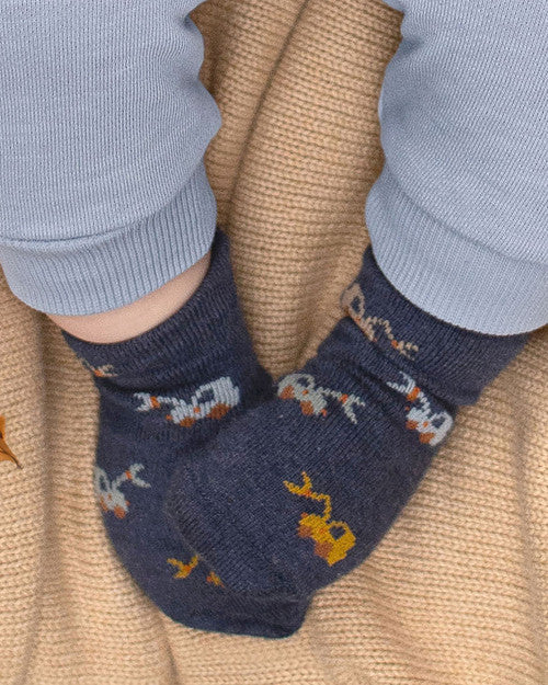 ORGANIC SOCKS ANKLE - Jacquard Earthmover