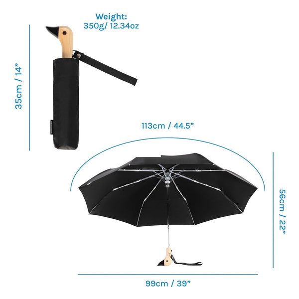 DUCK UMBRELLA COMPACT - Black