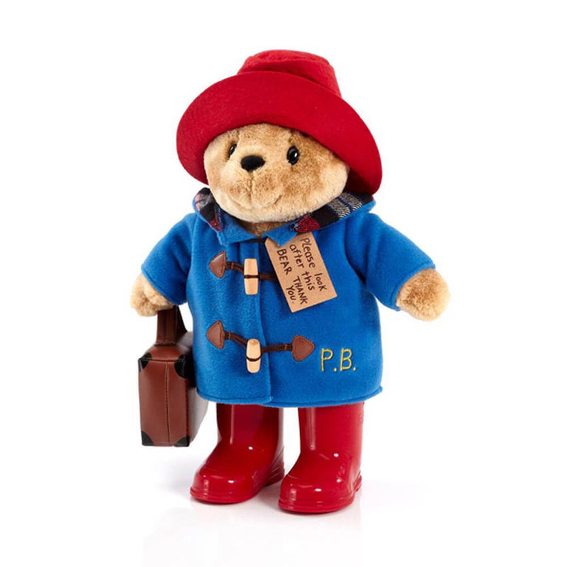 PADDINGTON BEAR WITH BOOTS EMBROIDERED COAT & SUITCASE - LARGE