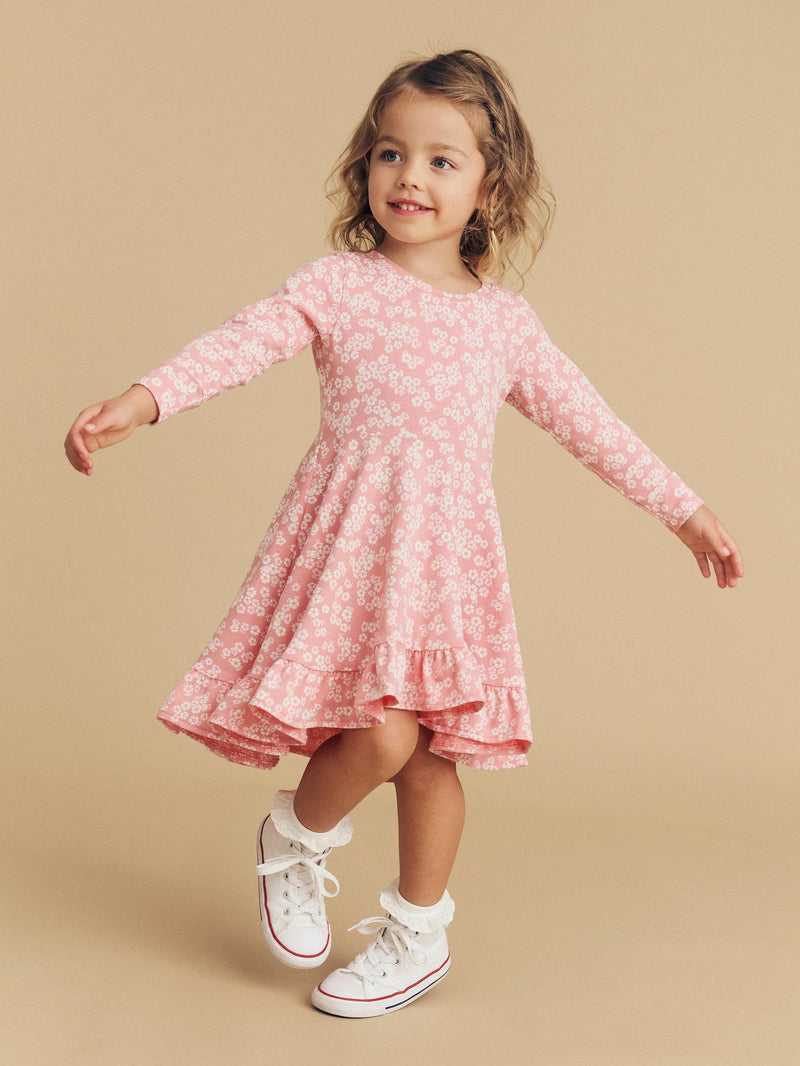 PEEK A BOO BUNNY LONG SLEEVE SWING DRESS