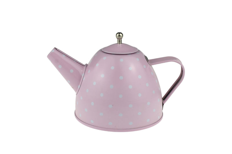 PINK TIN TEA SET IN SUITCASE 15PCS