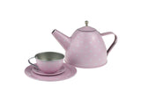 PINK TIN TEA SET IN SUITCASE 15PCS