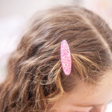 PINK SPARKLE - Glitter Clips