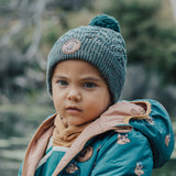 POM POM BEANIE - Forest Speckle