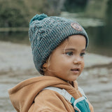 POM POM BEANIE - Forest Speckle