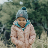 POM POM BEANIE - Forest Speckle