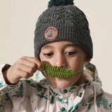 POM POM BEANIE - Forest Speckle