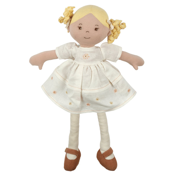 PRISCY LINEN DOLL WITH BLONDE HAIR