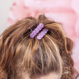 PURPLE SPARKLE - Glitter Clips