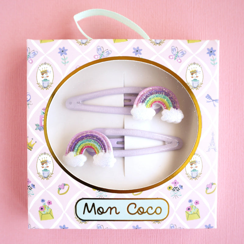 RAINBOW CLOUD- Hair Clips