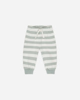 RELAXED SWEATPANT - Sage Stripe