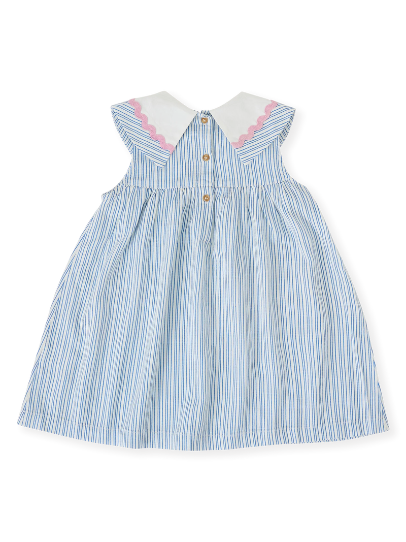 SAILOR STRIPE LUCY COLLARED DRESS