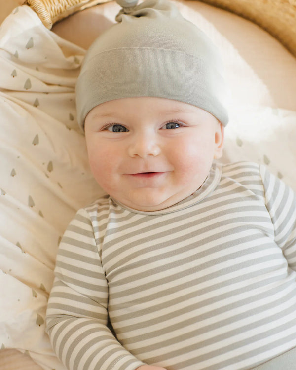 SIDE SNAP BODYSUIT + PANT SET - Fern Stripe