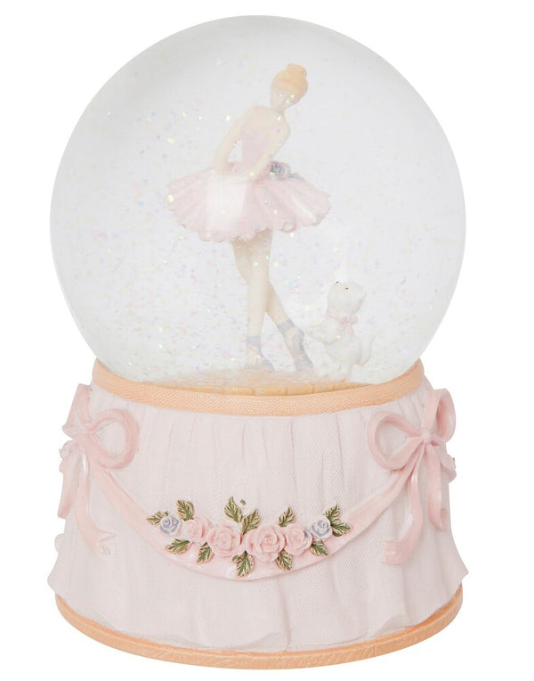 SNOW GLOBE - Ballerina with Dog