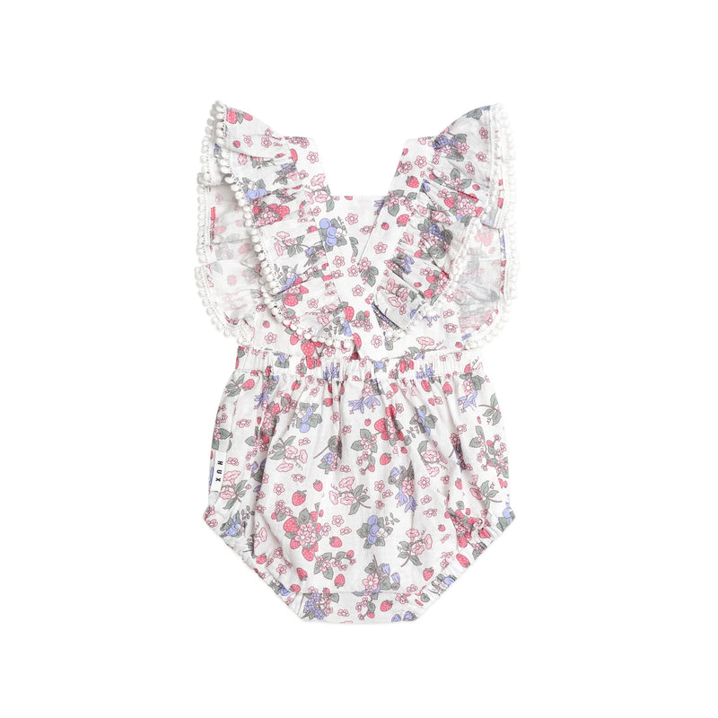 STRAWBERRY GARDEN PLAYSUIT CREAM