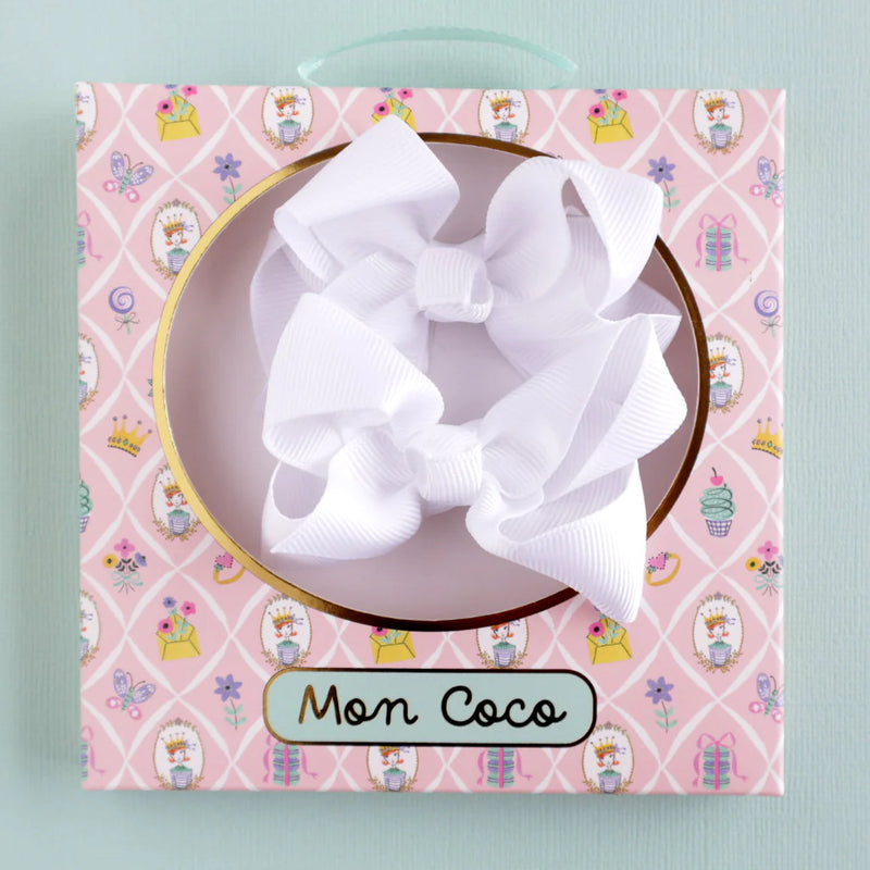 MON COCO BOWS - White