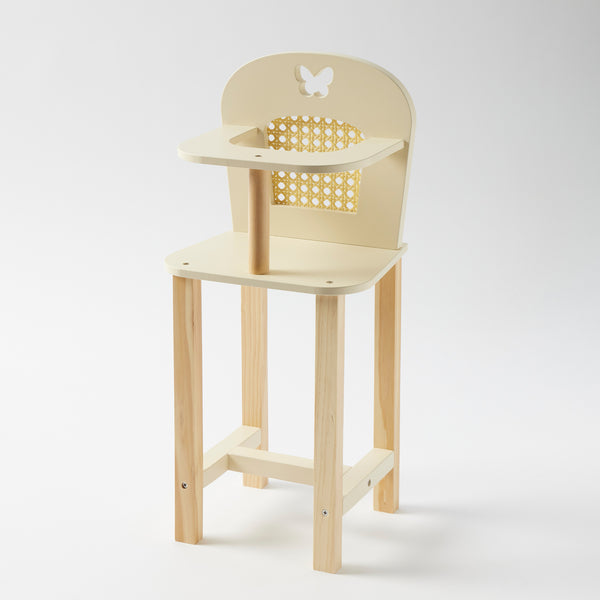 WOODEN DOLL HIGH CHAIR