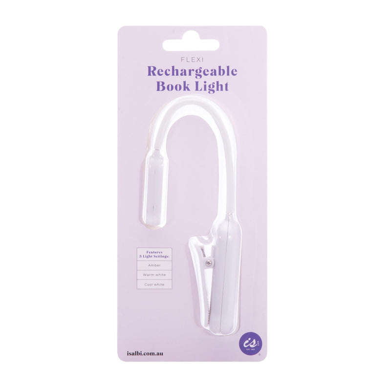 FLEXI CLIP ON RECHARGEABLE BOOK LIGHT