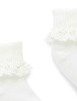 LACE SOCK - White