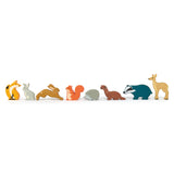 WOODLAND ANIMALS DISPLAY SHELF SET