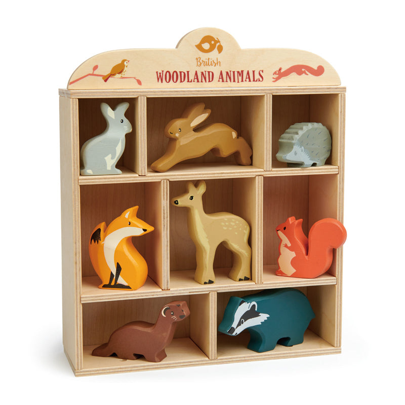 WOODLAND ANIMALS DISPLAY SHELF SET