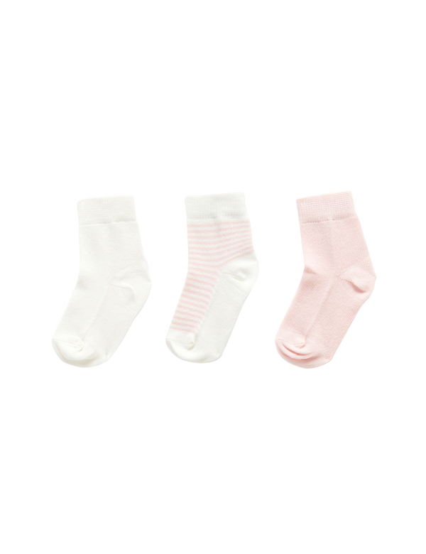 3 SOCK PACK - Pale Pink