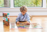 ABOVE AND BELOW PUZZLE - Dinosaur World 48 pc