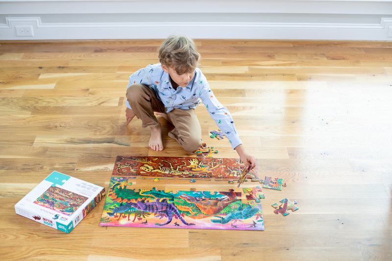 ABOVE AND BELOW PUZZLE - Dinosaur World 48 pc