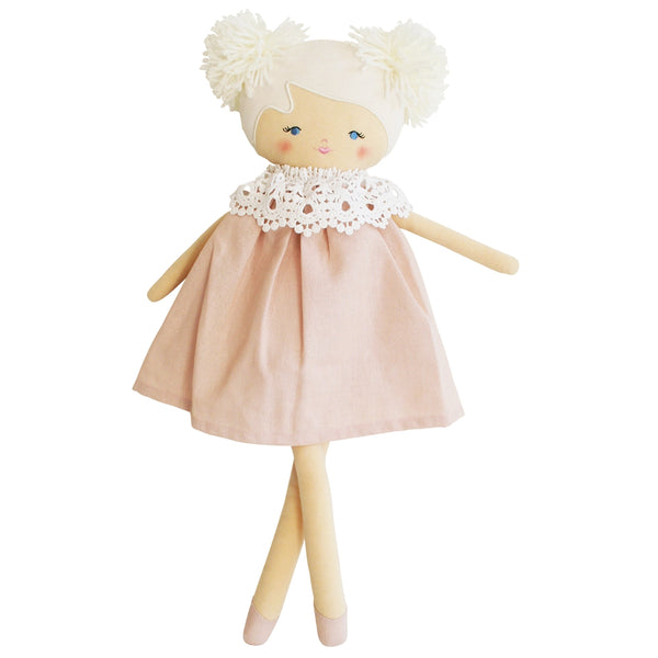 AGGIE DOLL PALE PINK - 45cm