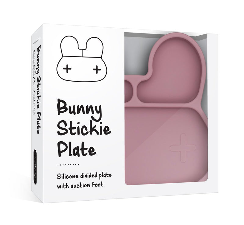 BUNNY STICKIE™ PLATE Dusty Rose