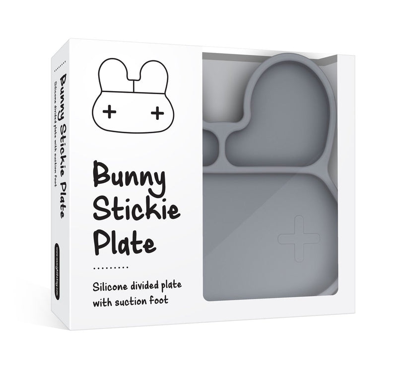 BUNNY STICKIE™ PLATE Grey