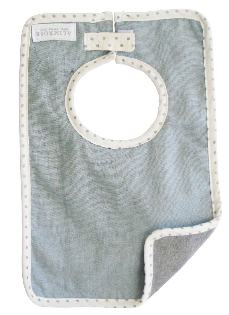 BOBBY BIB - Grey Linen